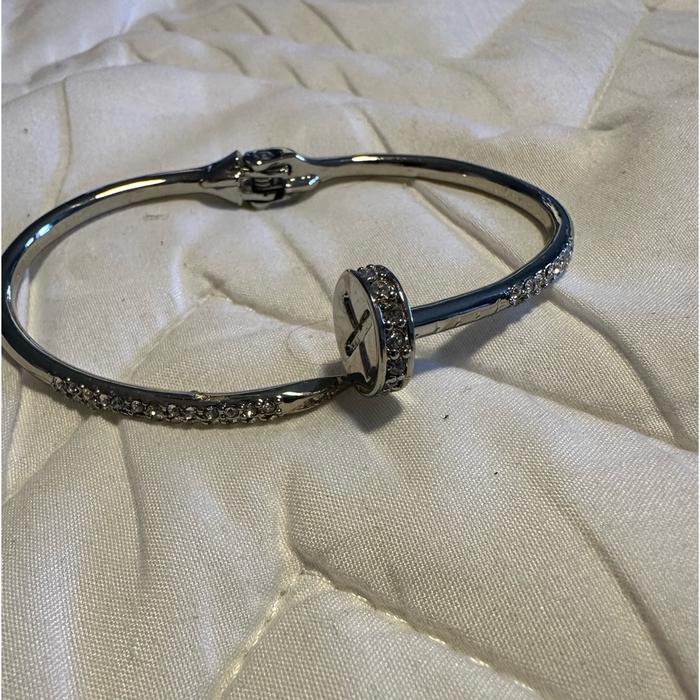 Stainless steel silver bracelet